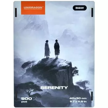 Деревянный пазл "Черное и Белое. Безмятежность"