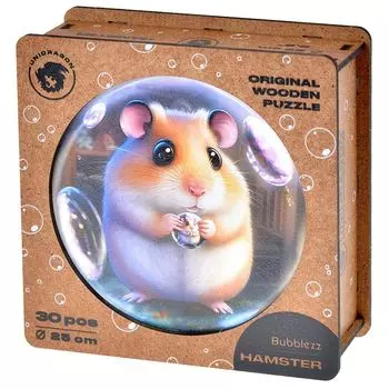 Деревянный пазл "Хомяк"