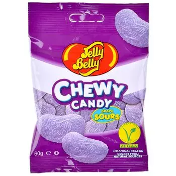 Драже жевательное Jelly Belly: Chewy Candy Grape Sours