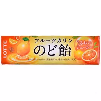 Леденцы Lotte: айва, лимон, апельсин