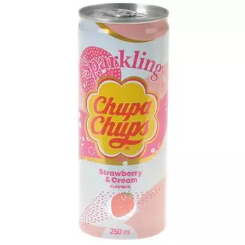 Напиток газированный Chupa Chups: клубничный крем