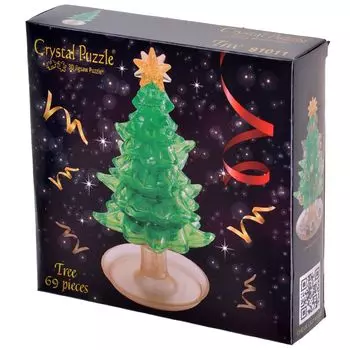 Прозрачный 3D-пазл "Ёлочка"