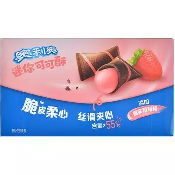 Вафельные подушечки Oreo Криспи: клубника