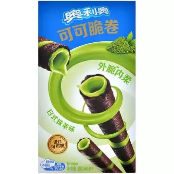 Вафельные трубочки Oreo: матча