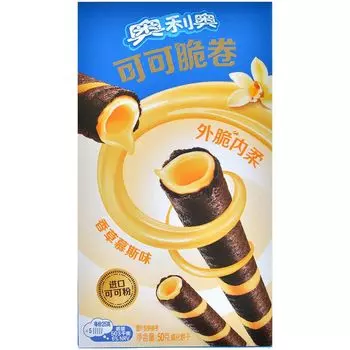 Вафельные трубочки Oreo: ваниль