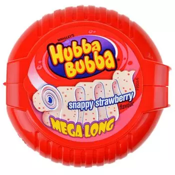 Жевательная резинка Hubba Bubba Mega Long: Strawberry