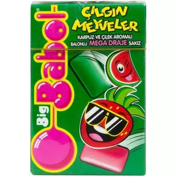 Жевательная резинка Perfetti Big Babol: клубника-арбуз