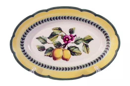 Блюдо овальное Роза