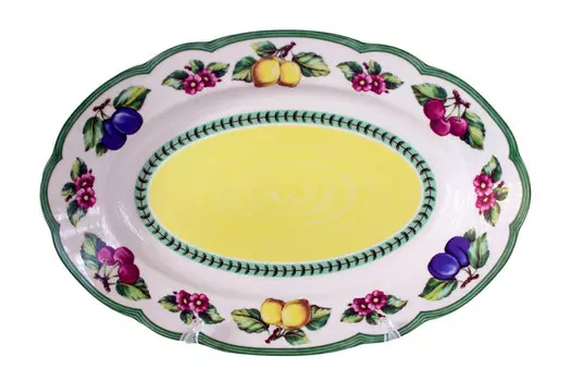 Блюдо овальное Роза