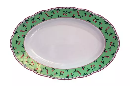 Блюдо овальное Роза