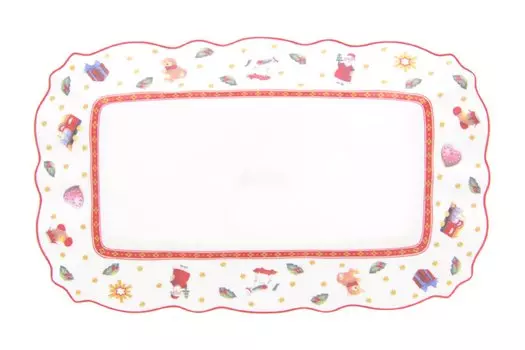 Блюдо сервировочное Toys red