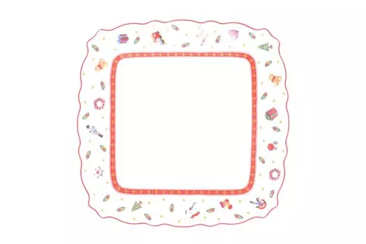 Блюдо сервировочное Toys red