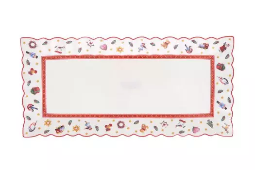 Блюдо сервировочное Toys red