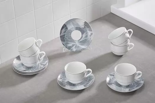 Чайная пара на 6 персон Цветочный бриз