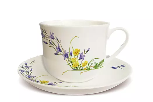 Чайная пара Славянский букет Колокольчики