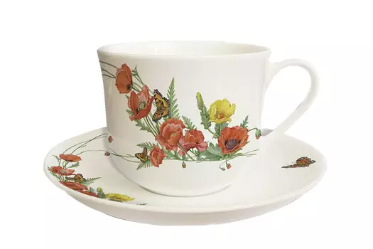 Чайная пара Славянский букет Маки