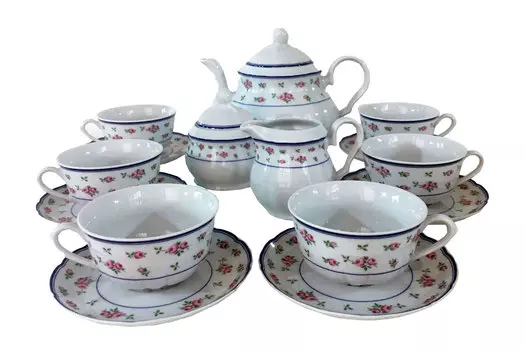 Чайный сервиз на 6 персон Роза