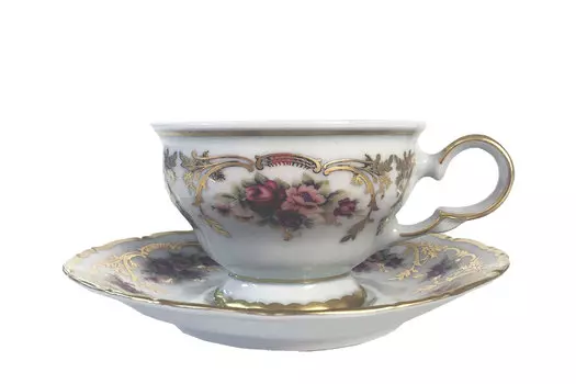 Чашка с блюдцем Ангелина