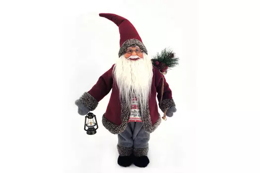 Декоративная фигурка Санта с фонарём
