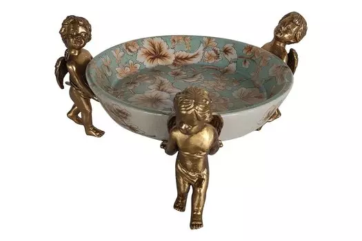 Декоративное блюдо на ангелах