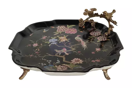 Декоративное блюдо с птичками