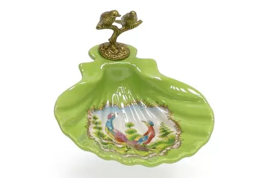 Декоративное блюдо с птичками