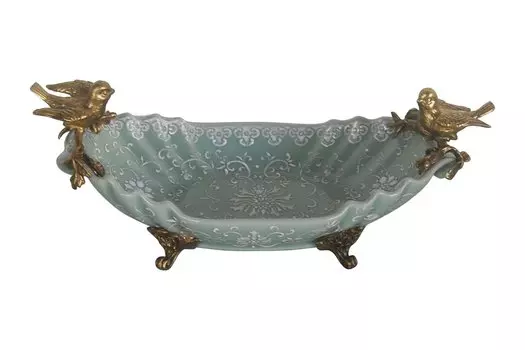 Декоративное блюдо с птичками