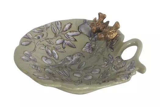 Декоративное блюдо с птичками