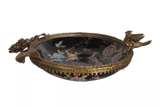 Декоративное блюдо с птичкой