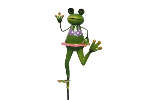 Декоративное украшение на стержне Лягушонок