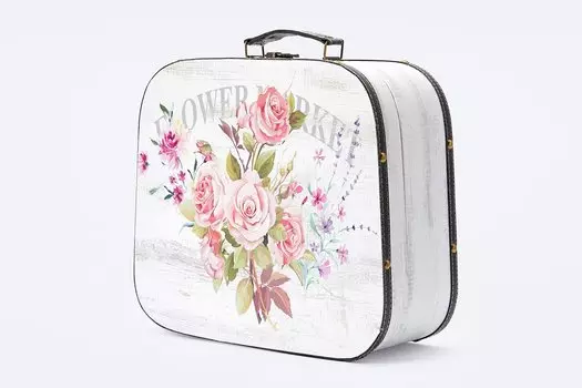 Декоративный чемодан Нежный букет