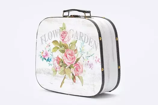 Декоративный чемодан Нежный букет
