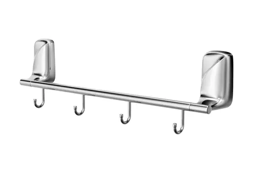 Держатель для полотенец с 4 крючками настенный FLOWER FOR-FL004