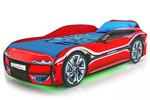 Детская кровать-машина Bambini 1100