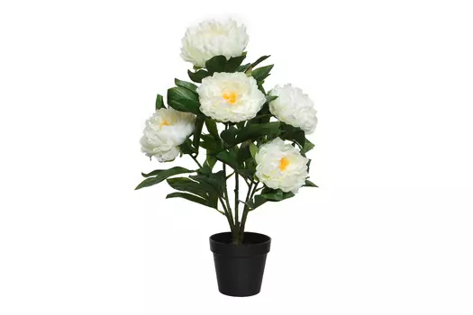 Искусственное растение в горшке Пион