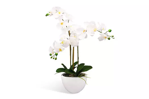 Искусственное растение в кашпо Орхидея Фаленопсис