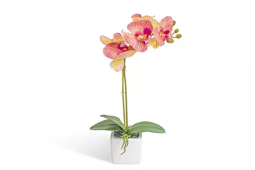 Искусственное растение в кашпо Орхидея Фаленопсис