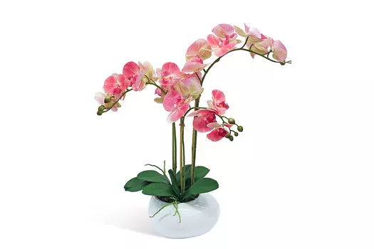 Искусственное растение в кашпо Орхидея Фаленопсис