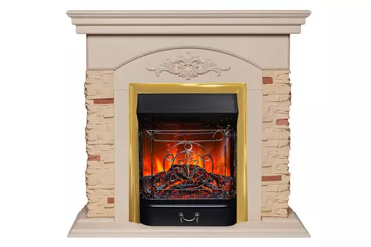 Каминокомплект Naepolis STD WT + Majestic-S LUX BR SHB