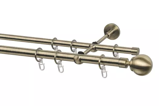 Карниз двухрядный составной 20/16.650.280.15