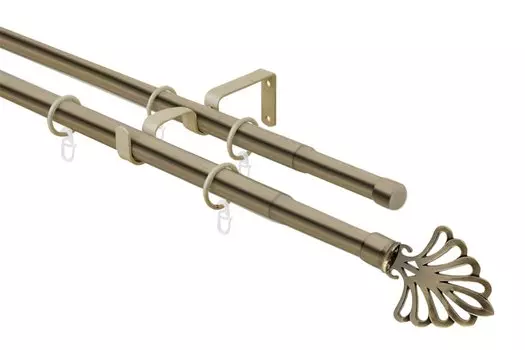 Карниз-телескоп двойной раздвижной 73.650