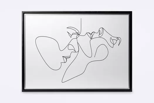 Картина в раме Поцелуй