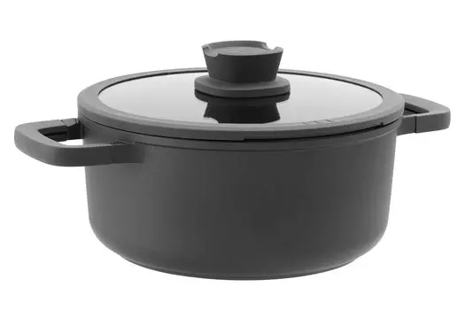 Кастрюля бульонная с крышкой Leo cast alu