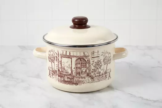 Кастрюля с крышкой Cafe