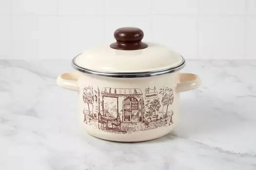 Кастрюля с крышкой Cafe