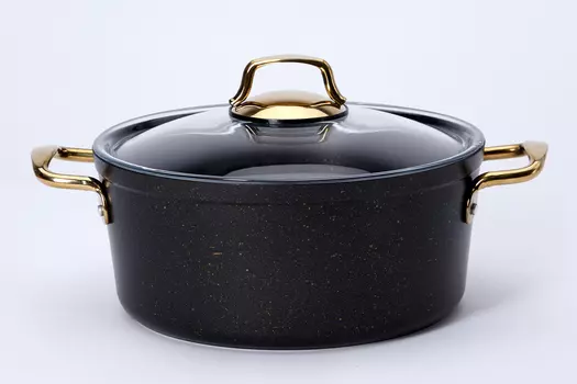 Кастрюля с крышкой Чёрное Золото