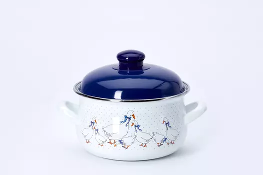 Кастрюля с крышкой Гуси