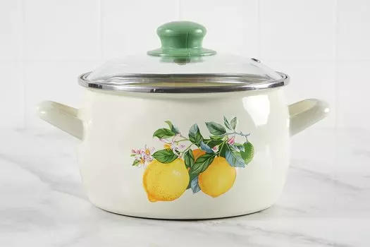 Кастрюля с крышкой Эксклюзив Лимоны