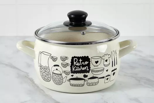 Кастрюля с крышкой Эксклюзив Ретро