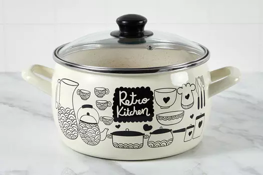 Кастрюля с крышкой Эксклюзив Ретро